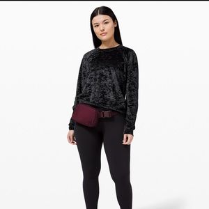 lululemon Warm Down Crew *Crushed Velvet new sz6